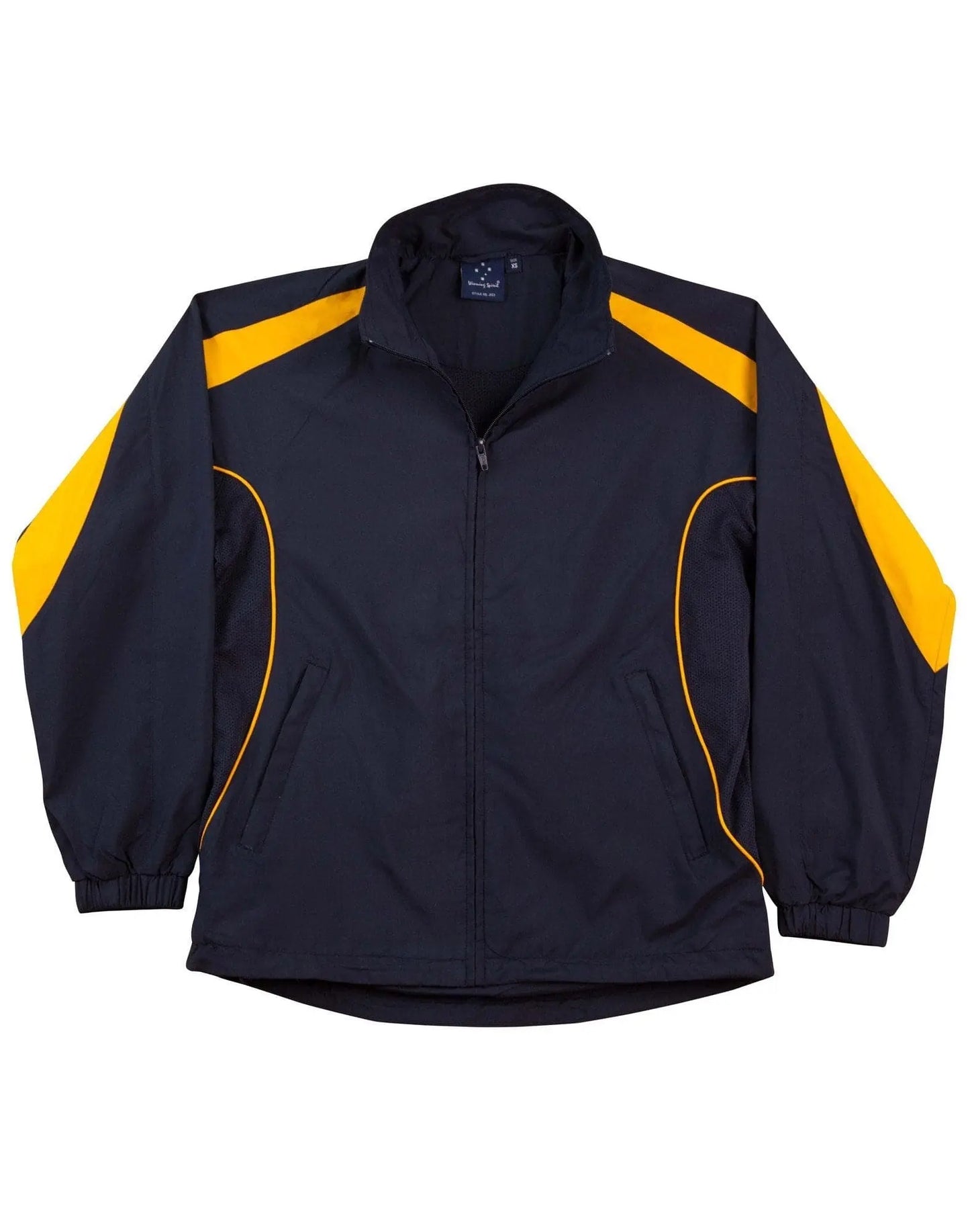 Legend Adults Warm Up Jacket JK53 Casual Wear Winning Spirit XS Navy/Gold