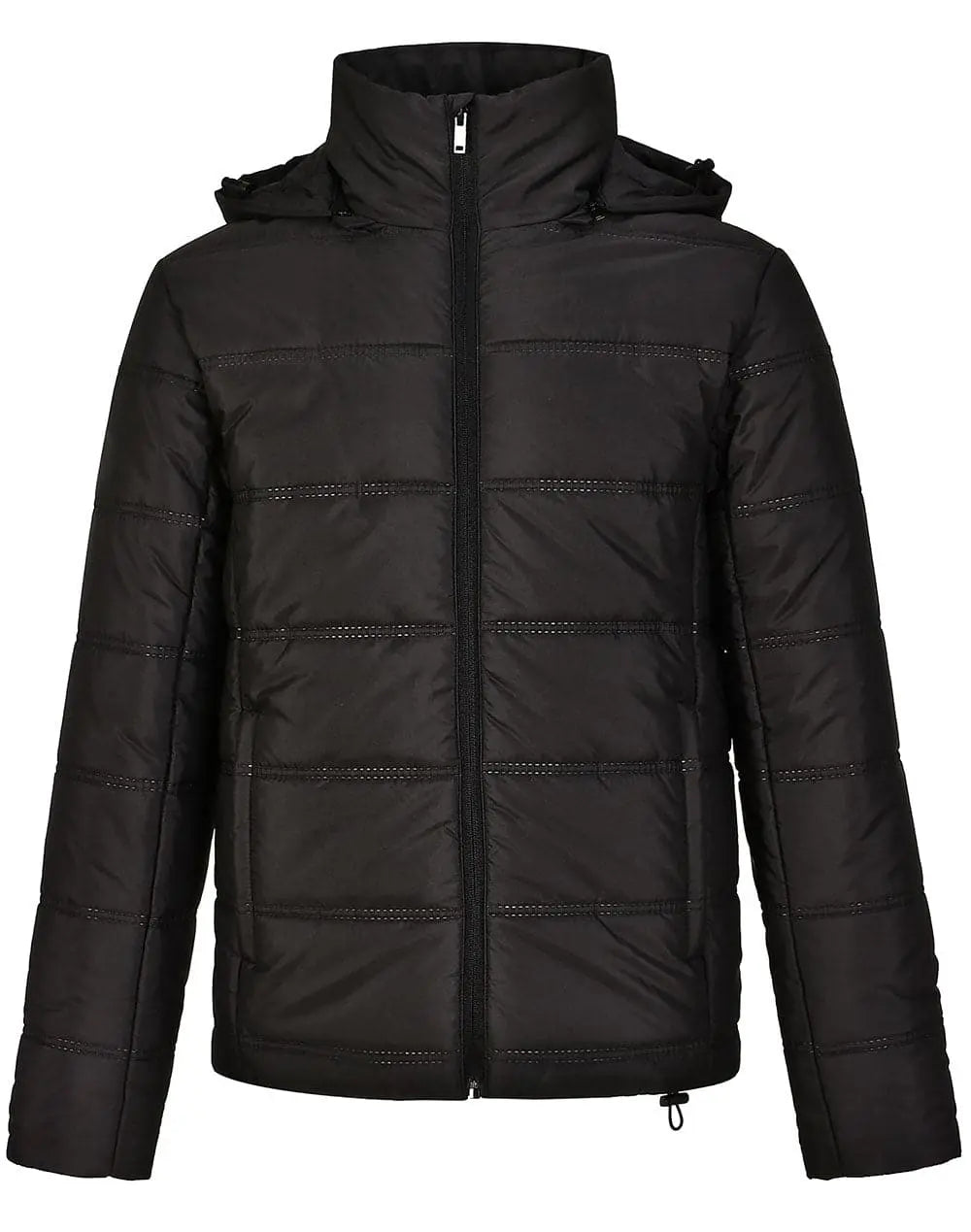 Winning Spirit Unisex Sustainable Seamless Parka Jacket JK58 Casual Wear Winning Spirit XXS Black