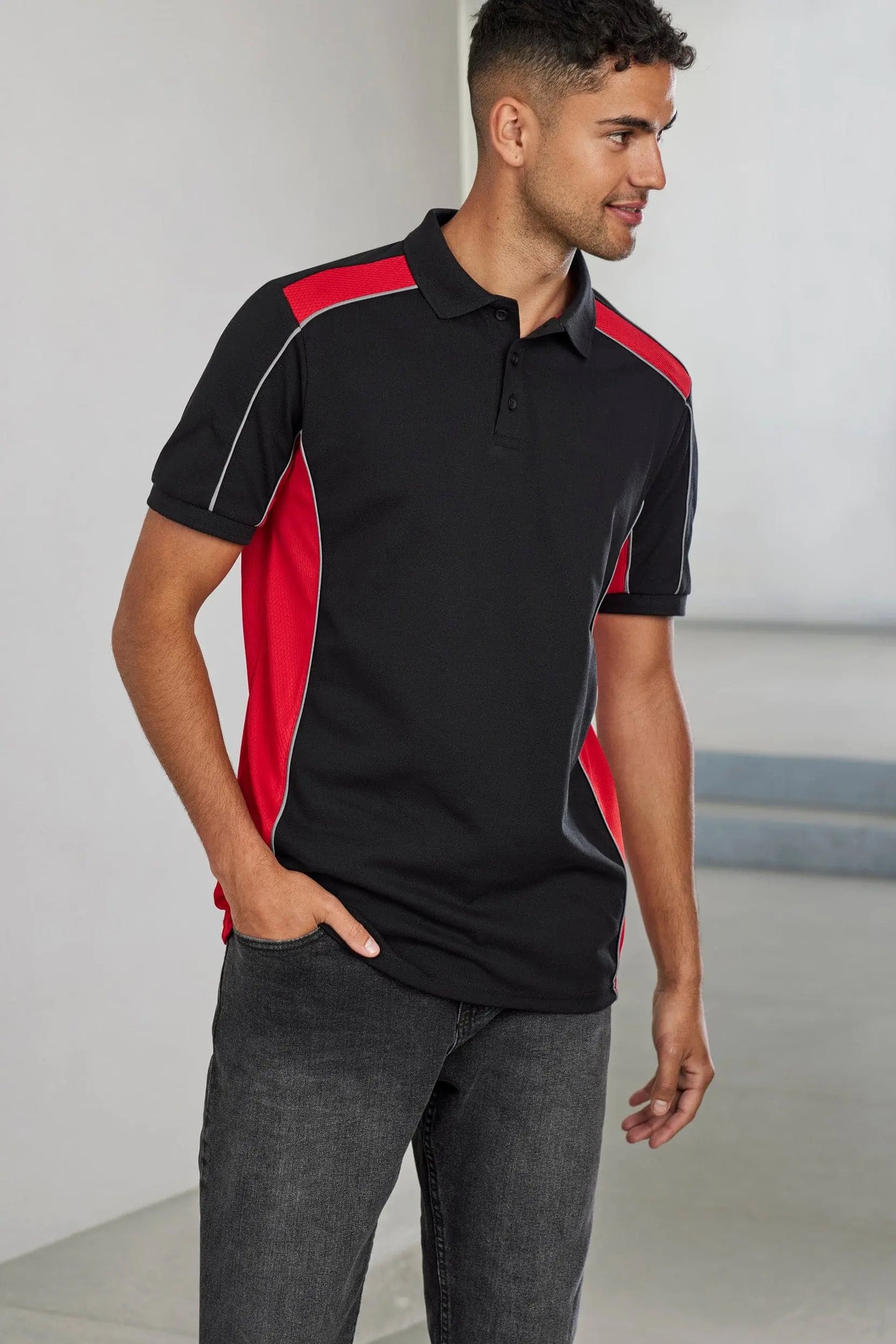 Biz Collection Unisex Grid Moto Polo Shirt P413US - City Workwear