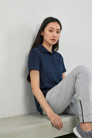 Biz Collection Womens Dart Contrast Polo Shirt P419LS - City Workwear