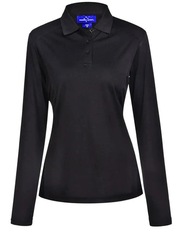 Ladies Bamboo Charcoal Eco Fabric Long Sleeve Polo PS90 - City Workwear