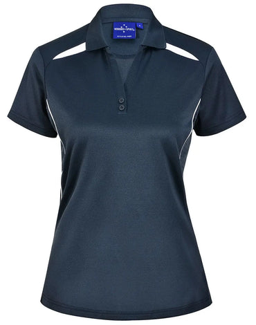 Winning Spirit Women's Sustainable Poly-Cotton Contrast Polo PS94 Casual Wear Winning Spirit Heavy Cloud/White 6
