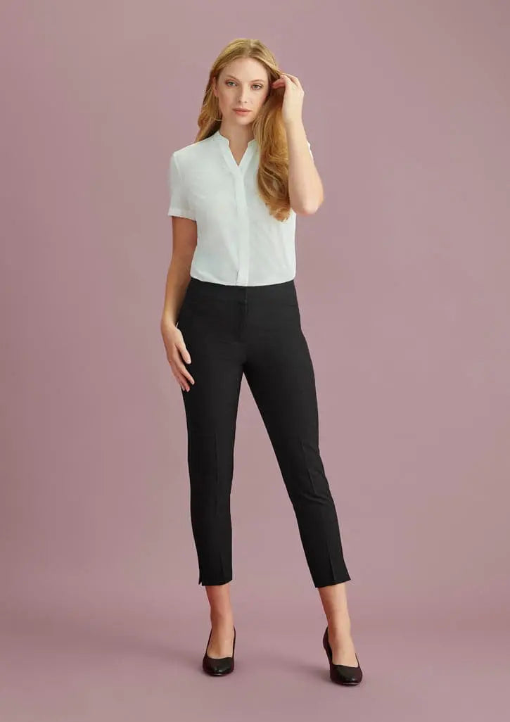 Biz Collection Siena 7/8 Mid Waist Slim Leg Pants RGP308L - City Workwear