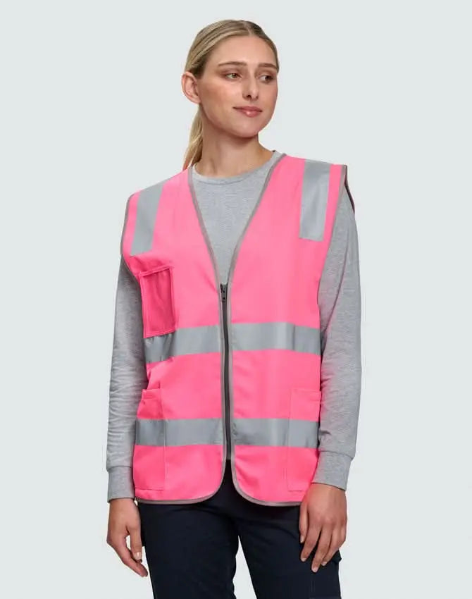 Unisex Hi-Vis Safety Vest with ID & Utility Pockets SW04 - City Workwear