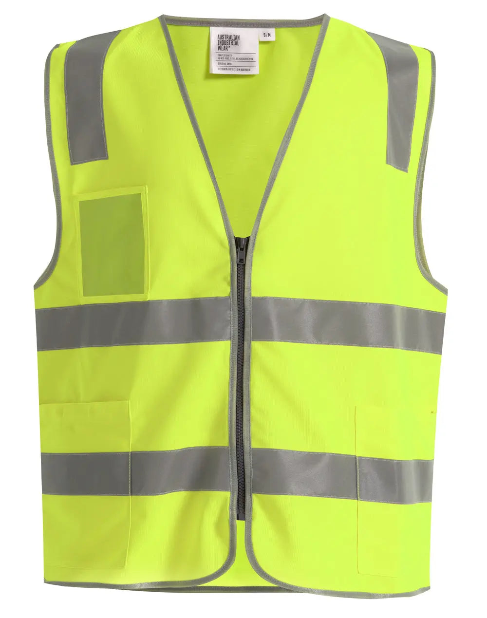 Unisex Hi-Vis Safety Vest with ID & Utility Pockets SW04 Winning Spirit