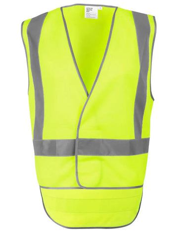 Hi Vis Safety Vest-X Back with Tail SW72 Australian Industrial Wear