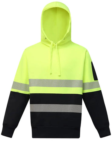 Two Tone Segmented Tape Hi Vis Safety Hoodie SW88 - City Workwear