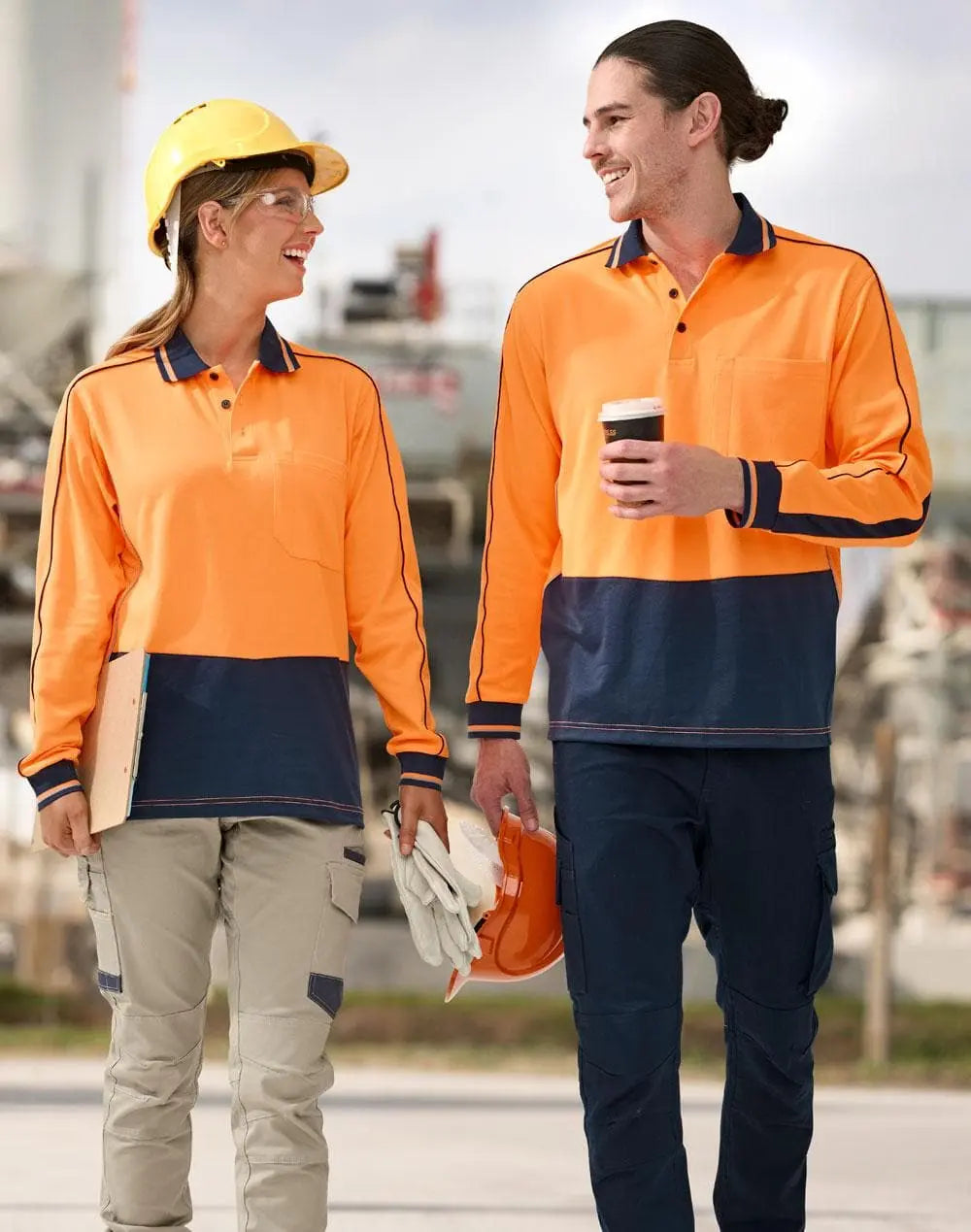Unisex Hi Vis Sustainable Cool Breeze Safety Polo Shirt SW90 - City Workwear