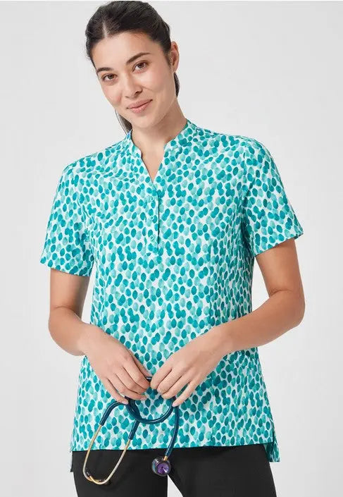 Biz Care Women's Florence Stardust Print Tunic CS450LS - City Workwear