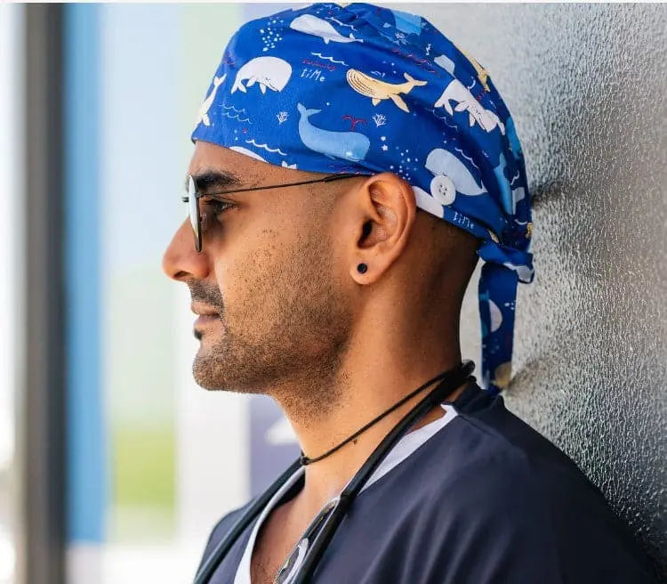 Printed Surgical Scrubs Cap/Surgical Hat SC0705 - City Workwear