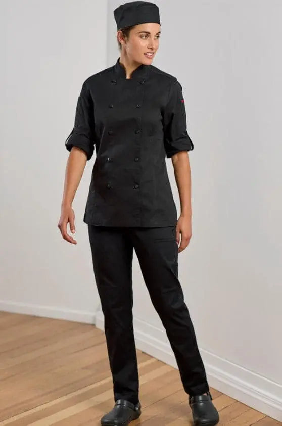 Biz Collection Womens Saffron Chef Slim Flex Pant CH432L - City Workwear