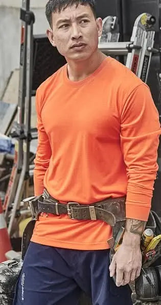 SYZMIK Men's Hi Vis Long Sleeve Tee ZH390 - City Workwear