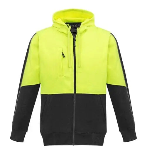 Syzmik Workwear Unisex Hi Vis Full Zip Hoodie ZT485 - City Workwear