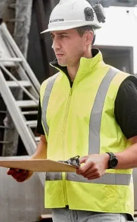 SYZMIK Unisex Hi Vis Waterproof Reversible Vest ZV228 - City Workwear