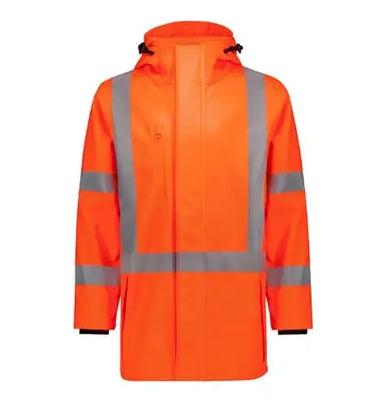 SYZMIK Men's Hi Vis X Back Heavy Duty Waterproof Jacket ZJ620 - City Workwear