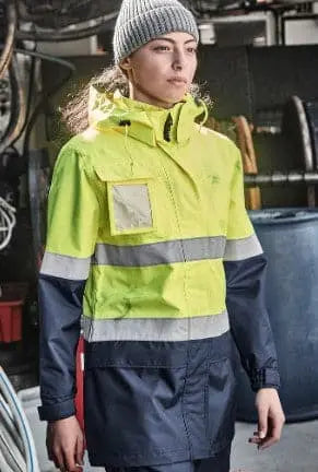 Syzmik Workwear Women's Hi Vis Ultralite Waterproof Jacket ZJ757 - City Workwear
