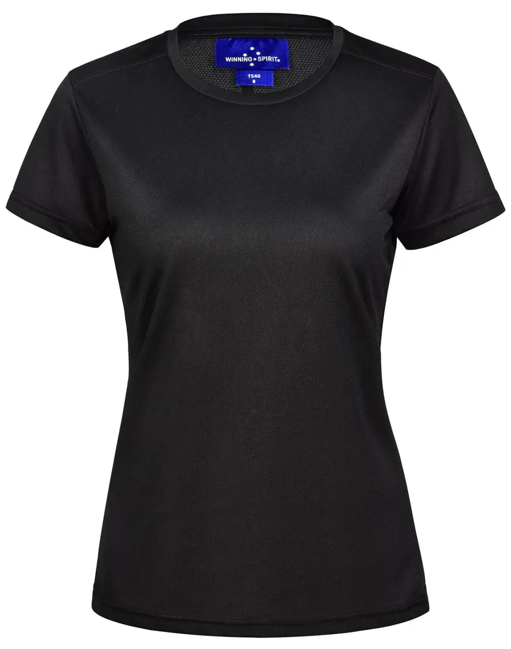 Ladies Rapid Cool TM Ultra Light Tee Shirt TS40 Casual Wear Winning Spirit Black 6
