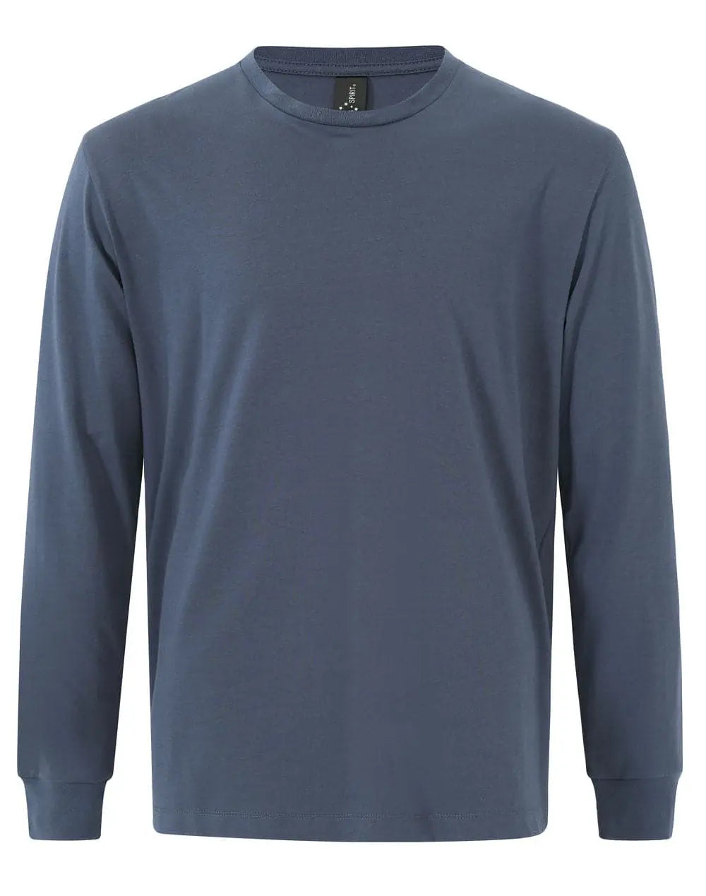 Winning Spirit Men's Premium Cotton Face Long Sleeve Tee TS47 - City Workwear