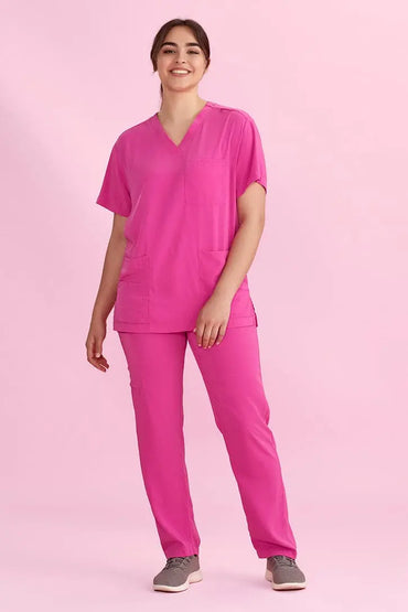 Biz Care Unisex Pink Scrub Pants CSP102UL - City Workwear