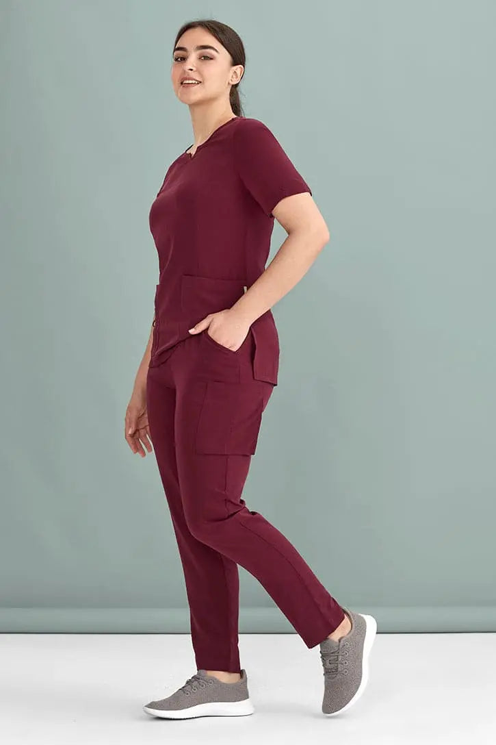 Biz Care Womens Avery Slim Leg Scrub Pant CSP943LL Biz Care