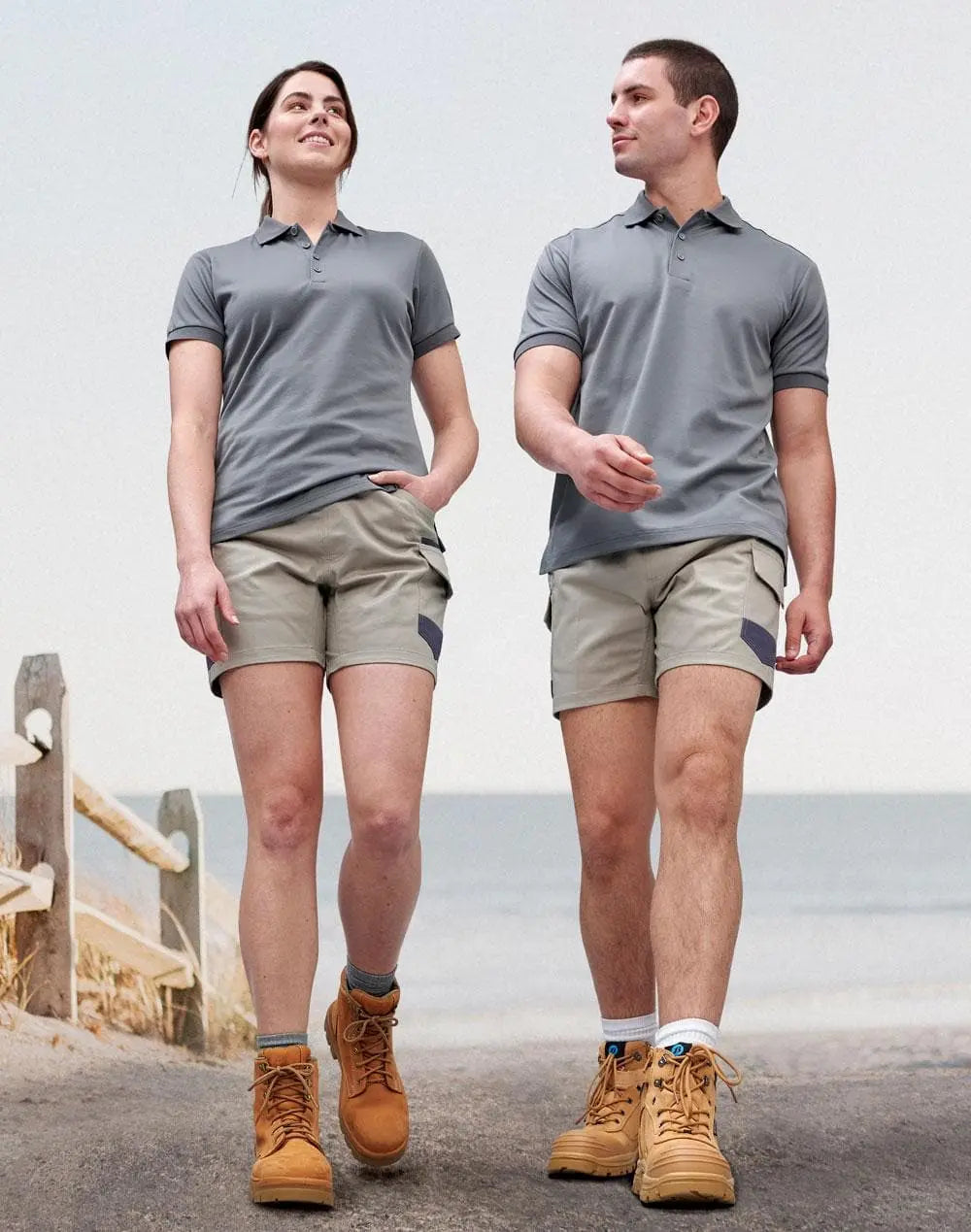 Unisex Cotton Stretch Drill Cuffed Work Shorts WP29 Work Wear Australian Industrial Wear