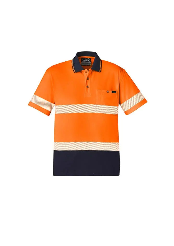 SYZMIK Unisex Hi Vis Segmented Tape Short Sleeve Polo ZH535 - City Workwear