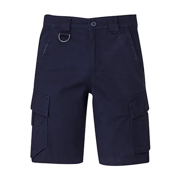 Men's Curved Cargo Shorts ZS360 Work Wear Syzmik Navy 72R