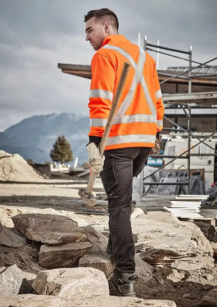 Syzmik Workwear Vic Rail Unisex Hi Vis X Back Jumper ZT660 Work Wear Syzmik 2XS
