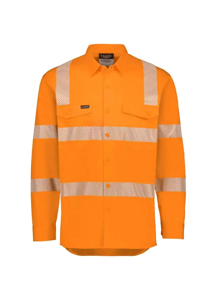 SYZMIK Men's VIC rail Segmented Tape Shirt ZW682 - City Workwear