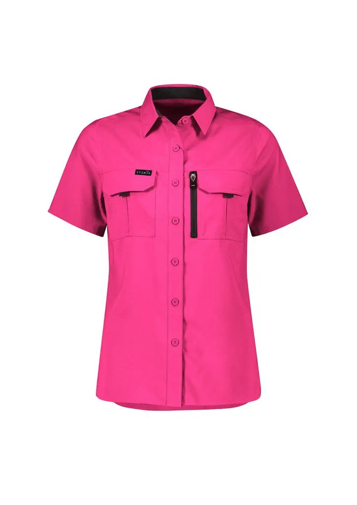 Syzmik Workwear Outdoor Women's Short Sleeve Shirt ZW765Â Metro Workwear