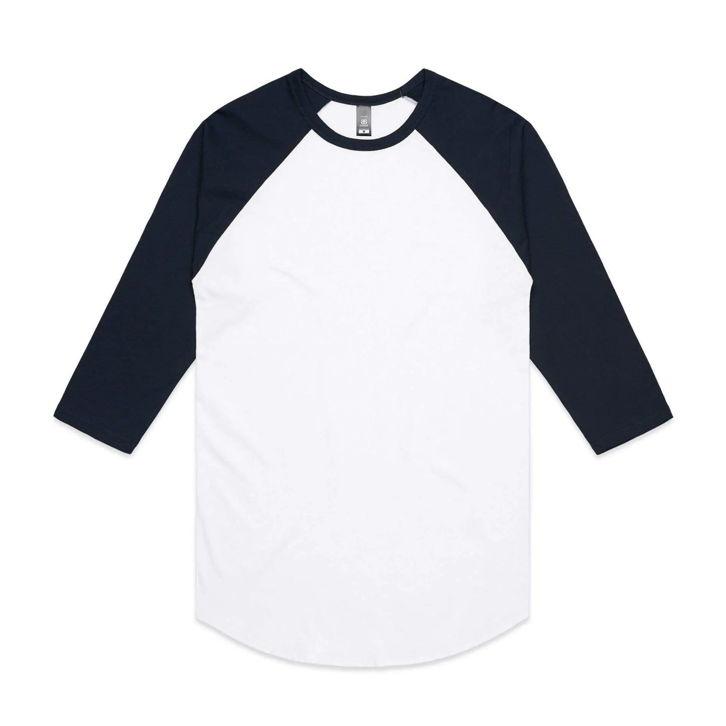 As Colour Men's raglan tee 5012 Casual Wear As Colour WHITE/NAVY XSM