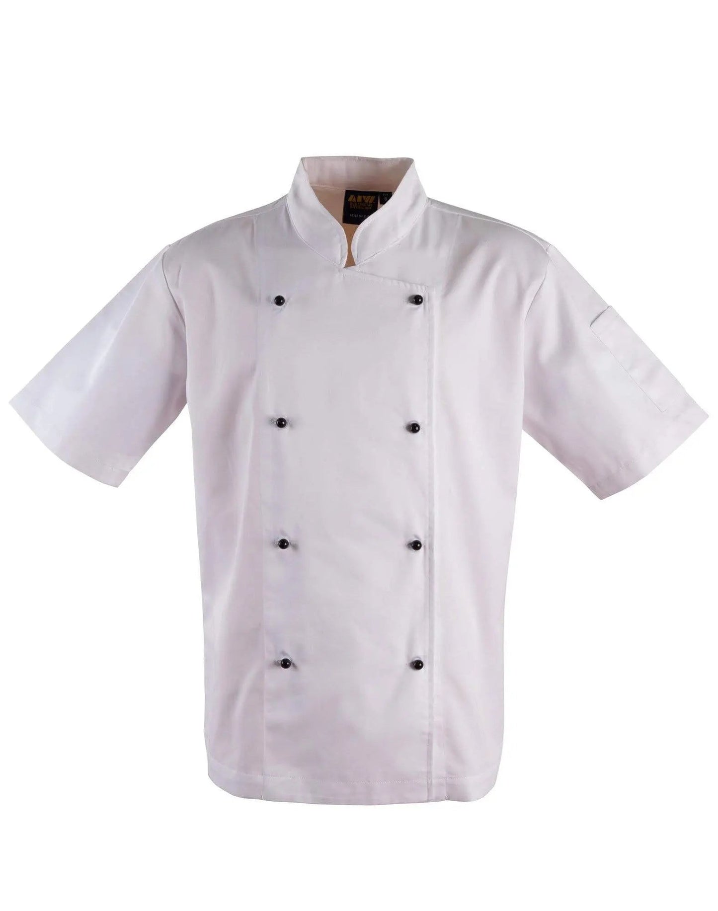 Chef’s Short Sleeve Jacket CJ02 Hospitality & Chefwear Australian Industrial Wear White 2XS