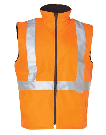 Hi-vis Reversible Safety Vest With 3m Tapes SW19A Metro Workwear.