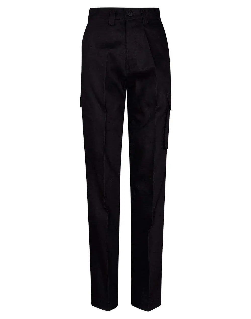 Men's Heavy Cotton Pre-shrunk Drill Pants Long Leg WP13 Work Wear Australian Industrial Wear 74L Black