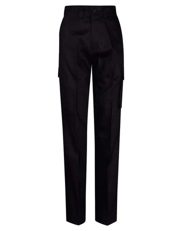 Men's Heavy Cotton Pre-shrunk Drill Pants Long Leg WP13 Work Wear Australian Industrial Wear 74L Black