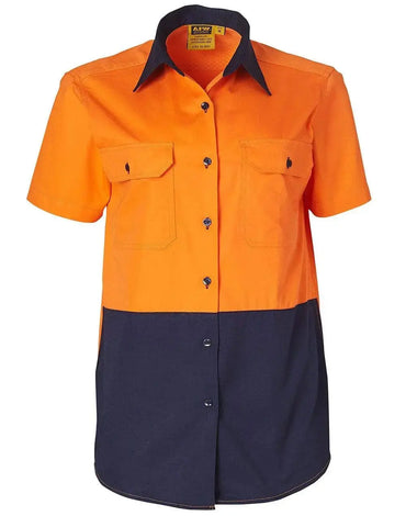 Women's Short Sleeve Safety Shirt SW63 Metro Workwear.