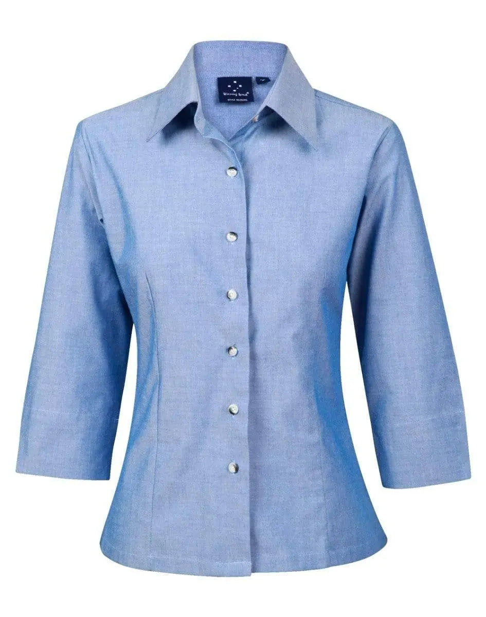 BENCHMARK Ladies' Chambray 3/4 Sleeve BS04 Corporate Wear Benchmark 8