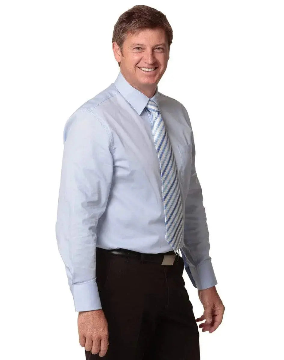 BENCHMARK Men's CVC Oxford Long Sleeve Shirt M7040L Metro Workwear.