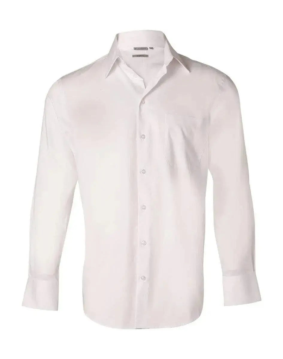 BENCHMARK Men's Fine Twill Long Sleeve Shirt M7030L Metro Workwear.