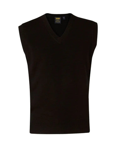 BENCHMARK Men's V-Neck Knit vest WJ02 Corporate Wear Benchmark Black S