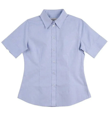 BENCHMARK Women's CVC Oxford Short Sleeve Shirt M8040S Metro Workwear.