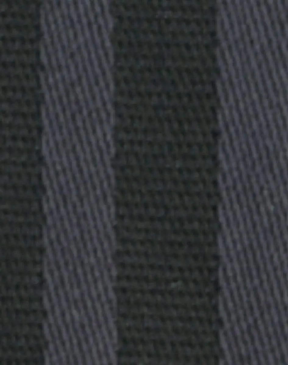 BENCHMARK Women's Dobby Stripe long sleeve shirt M8132 Corporate Wear Benchmark Black/Charcoal 6