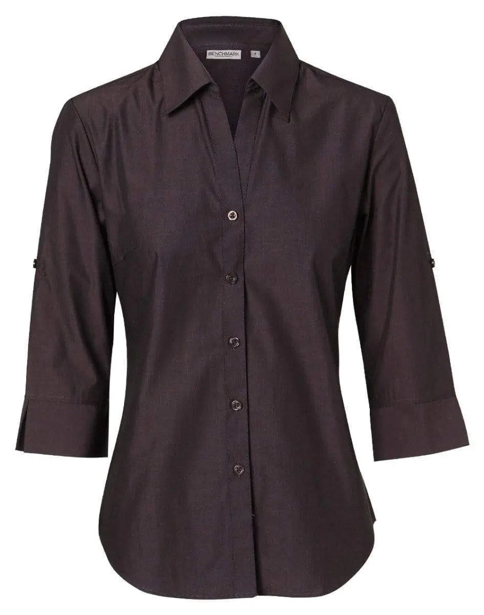 BENCHMARK Women's Nano ™ Tech 3/4 Sleeve Shirt M8003 Corporate Wear Benchmark Charcoal 6
