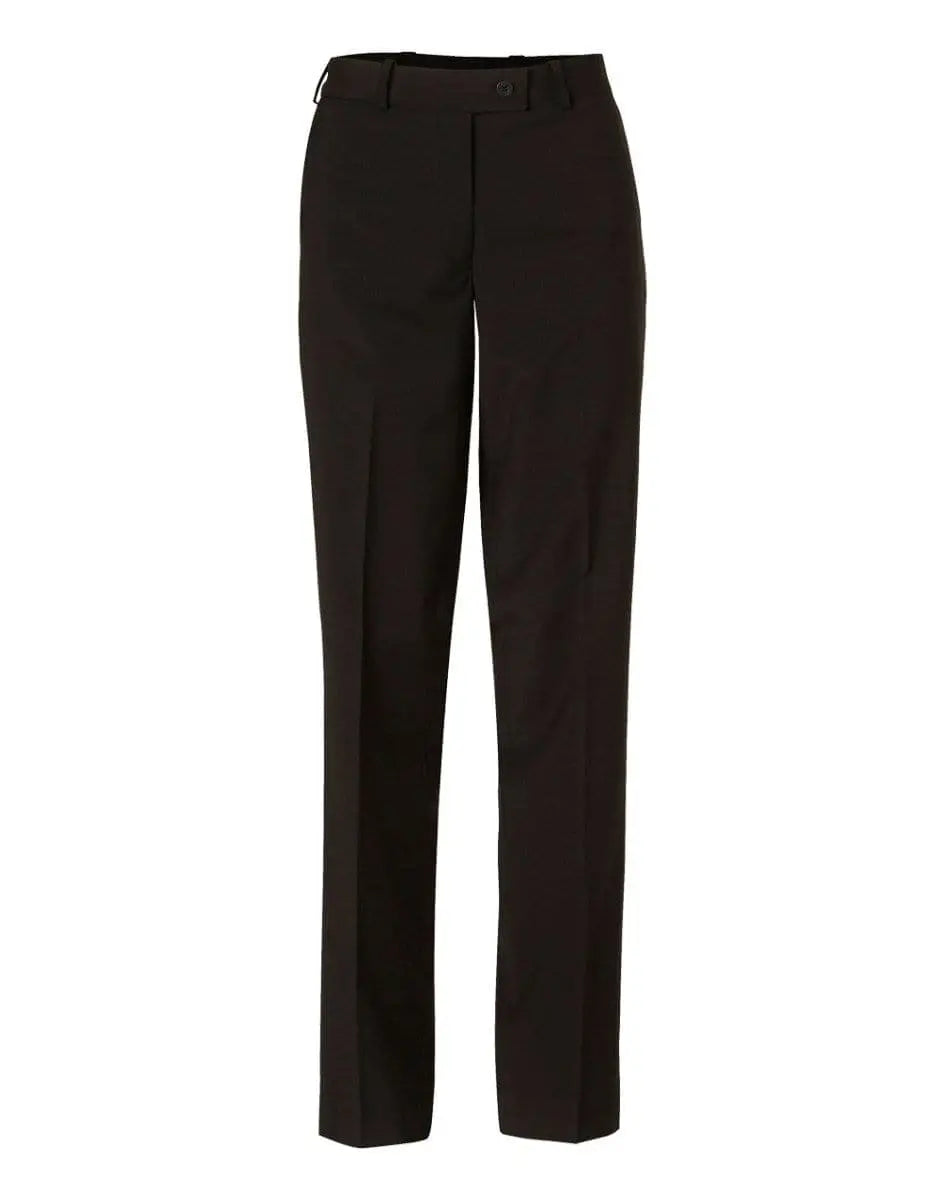 BENCHMARK Women's Wool Blend Stretch Slim Leg Flexi Waist Pants M9400 Corporate Wear Benchmark Black 6