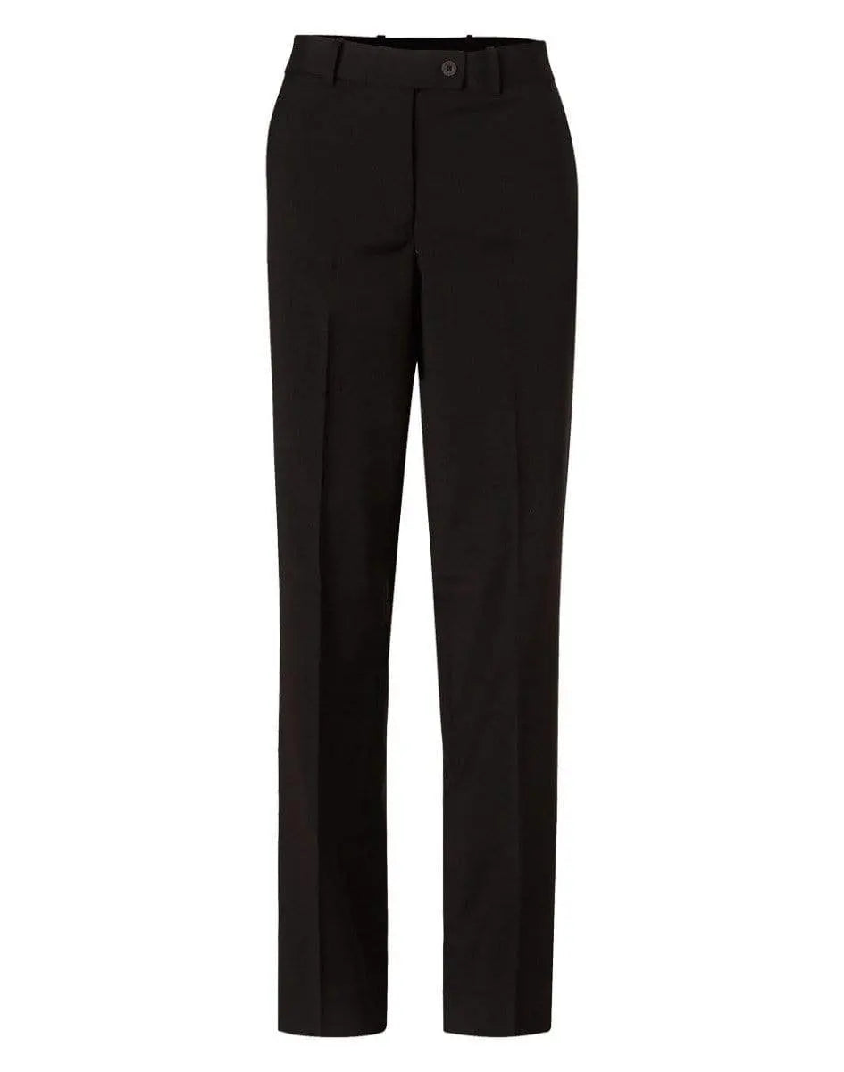 BENCHMARK Women's Wool Blend Stretch Slim Leg Flexi Waist Pants M9400 Corporate Wear Benchmark Navy 6
