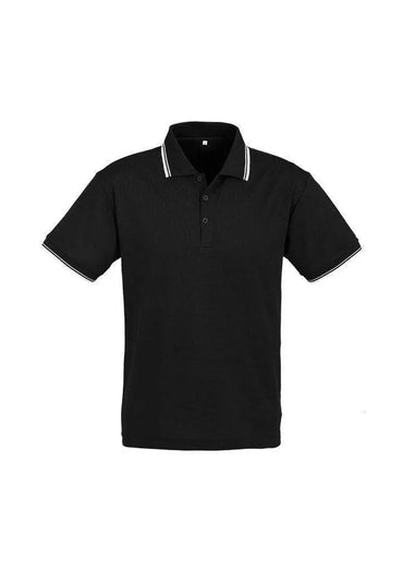 Biz Collection Casual Wear Black/White/White / S Biz Collection Men’s Cambridge Polo P227MS