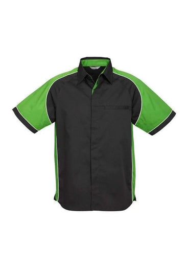 Biz Collection Casual Wear Black/Green/White / S Biz Collection Men’s Nitro Shirt S10112
