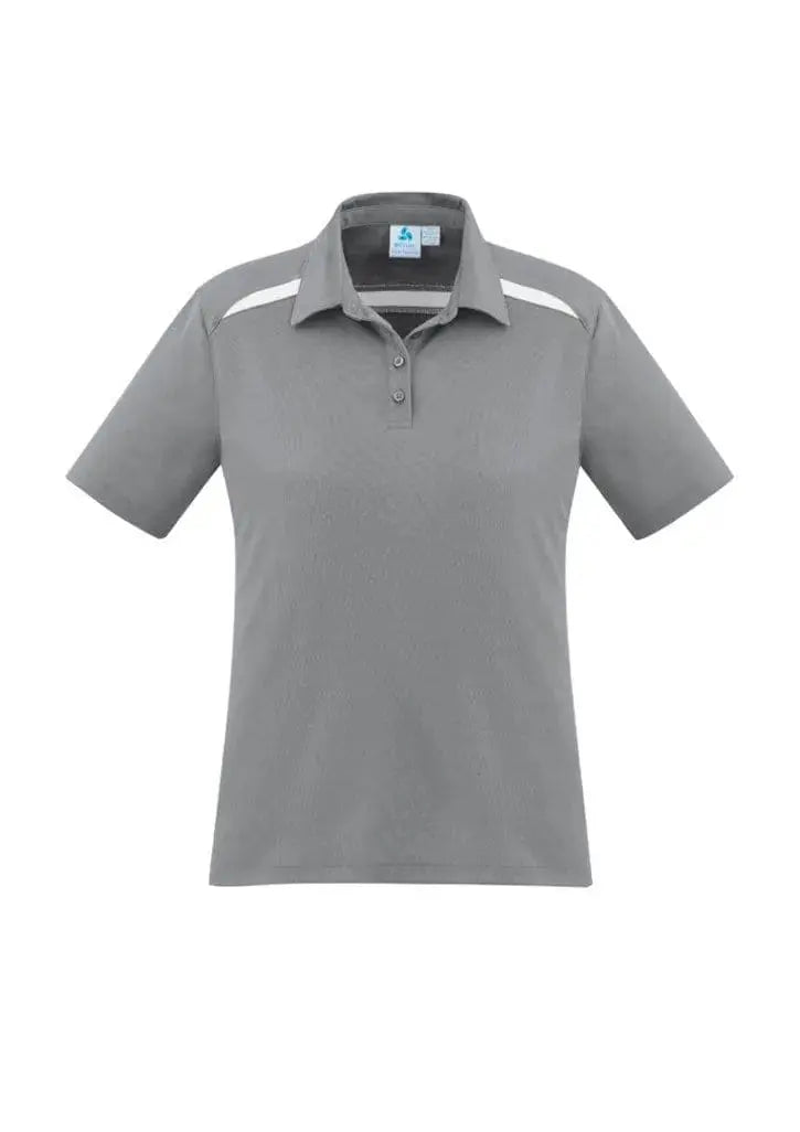 Biz Collection Sonar Ladies Polo P901LS Casual Wear Biz Collection 6 Silver/White