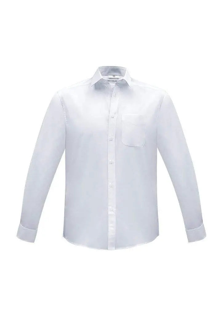 Biz Collection Corporate Wear White / XS Biz Collection Men’s Euro Long Sleeve Shirt S812ML
