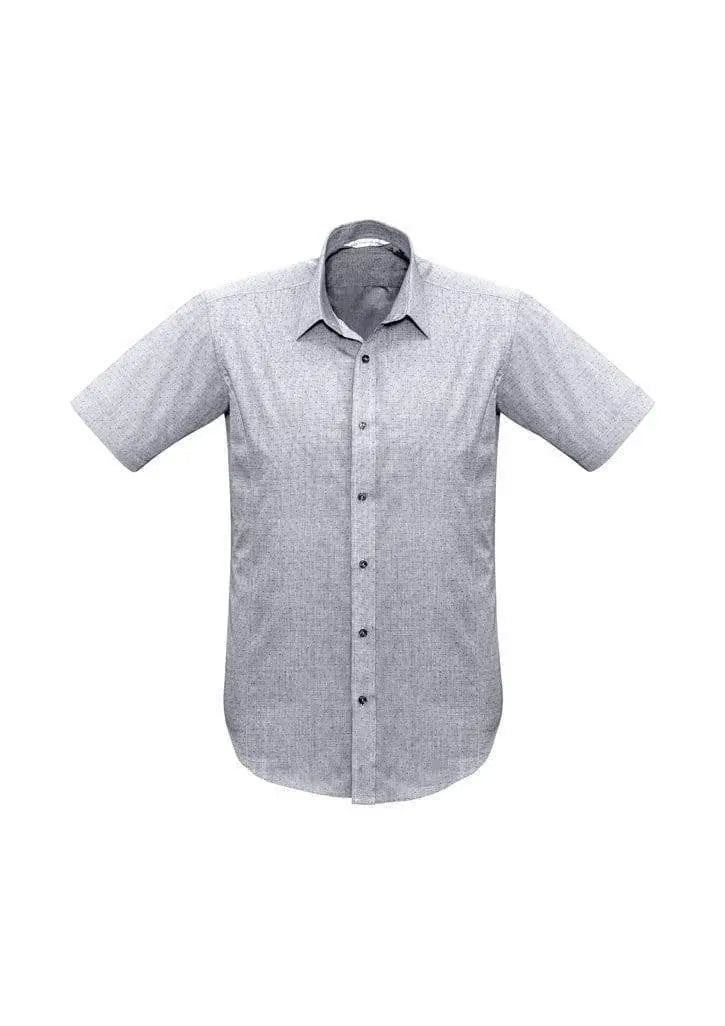 Biz Collection Corporate Wear Silver / XS Biz Collection Men’s Trend Short Sleeve Shirt S622ms